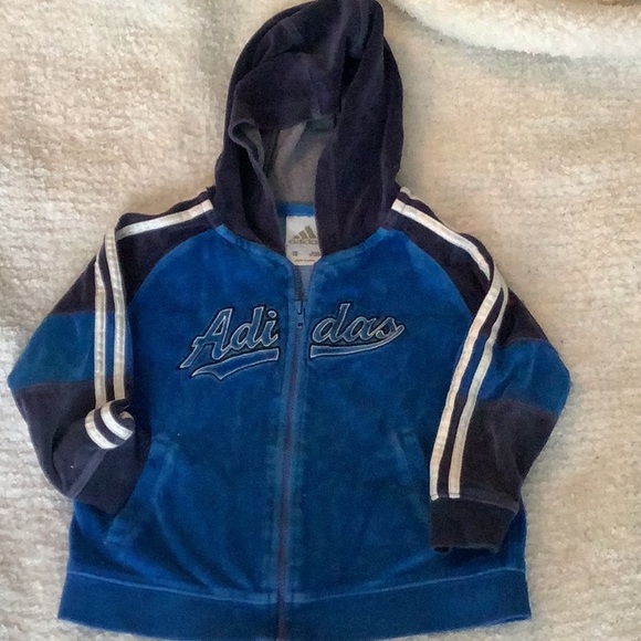 Velour Adidas hoodie - Picture 1 of 3
